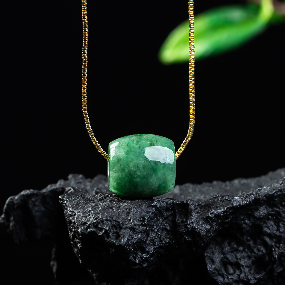 Women'S Fashion Jewellery - Natural Real Jade Bead Pendant Myanmar