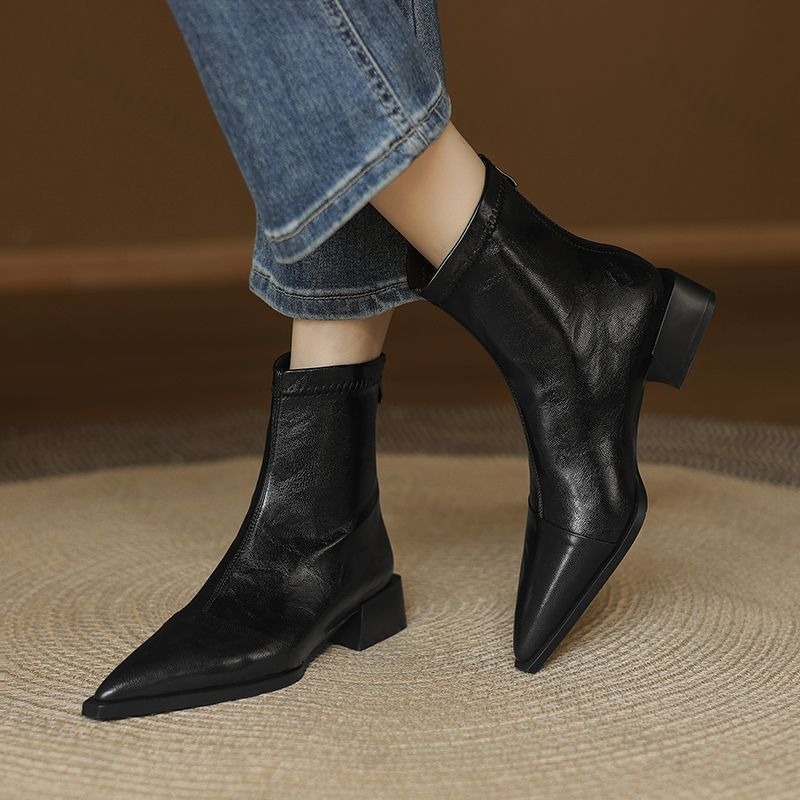 Women Pointed Short Boots 2025 - Women'S Fashion Korea review and price