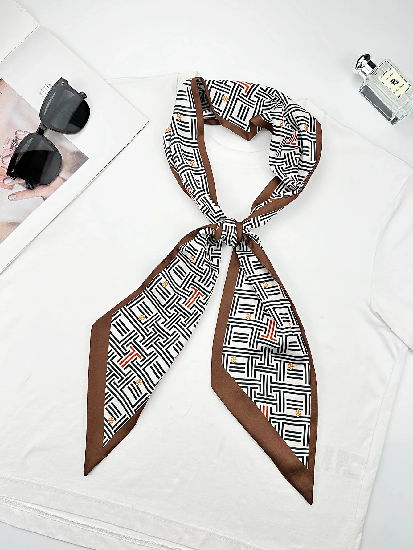 Luxury Geometry Skinny Silk Sc - Women Fashion Necktie review and price