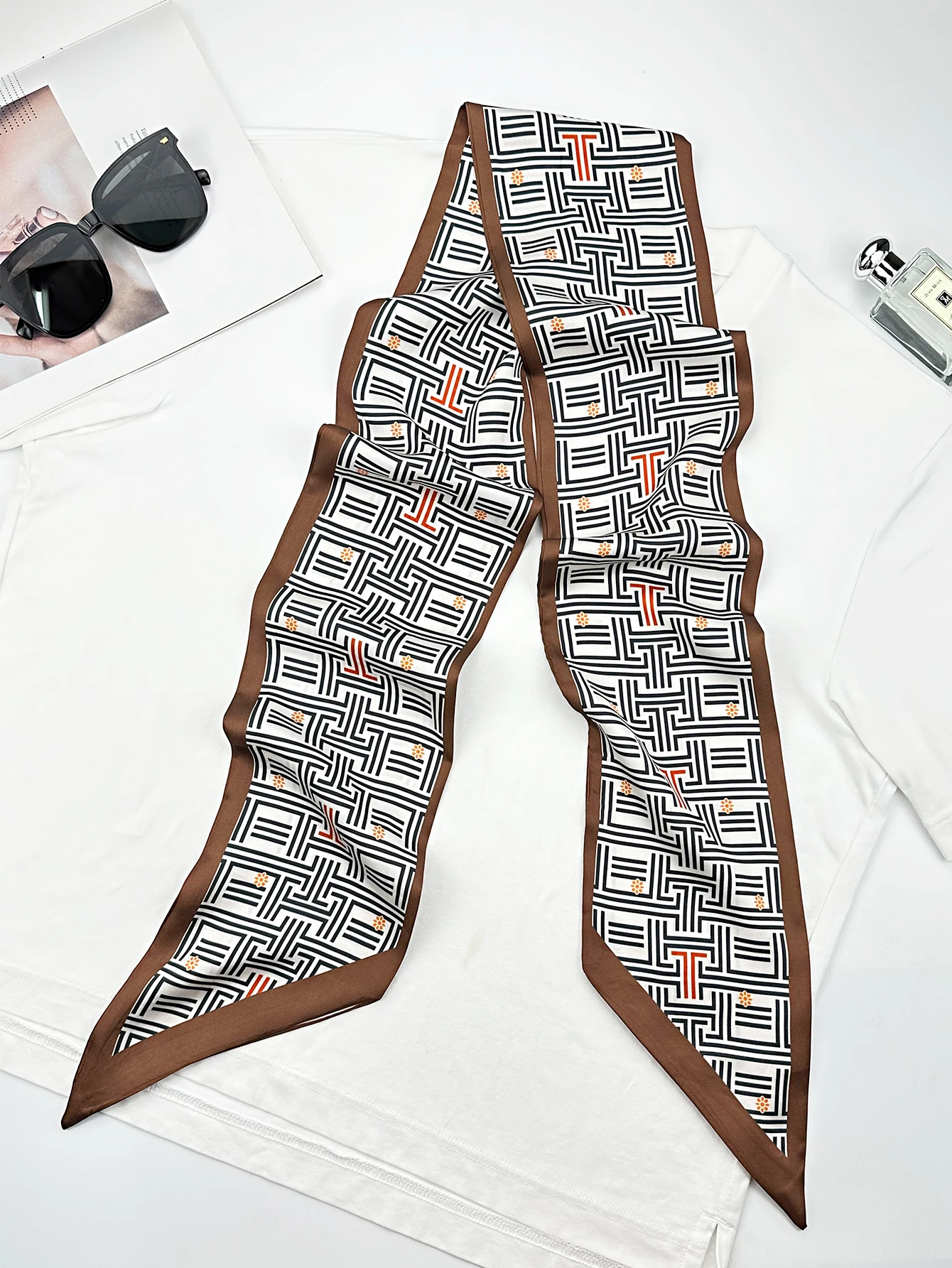 Luxury Geometry Skinny Silk Sc - Women Fashion Necktie review and price