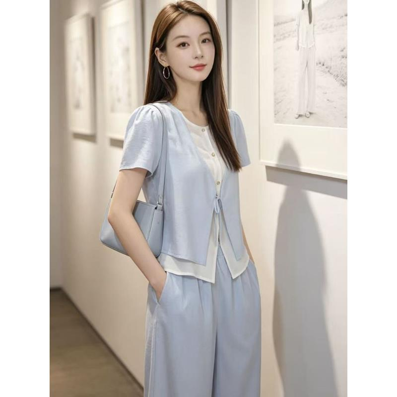 Slim Short Sleeve Two-Piece Se - Women Fashion Over The Years review and price