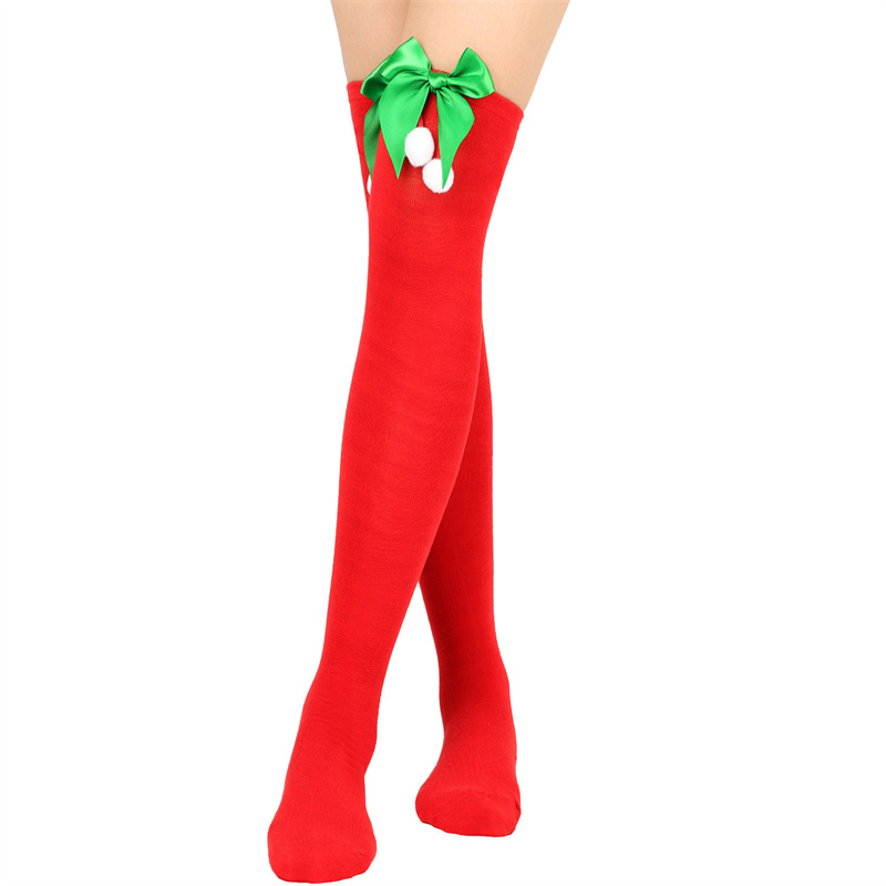 Christmas Bow Tie Knit Socks a - Women Fashion Over The Years review and price
