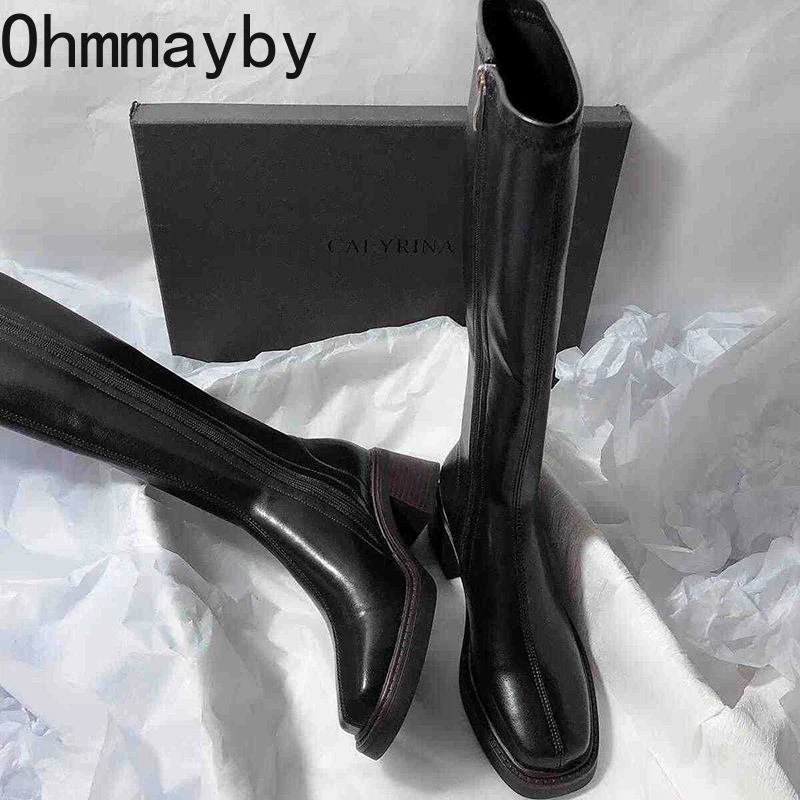 Vintage Thick Heel Women Knee  - Women'S Fashion Knee High Boots review and price