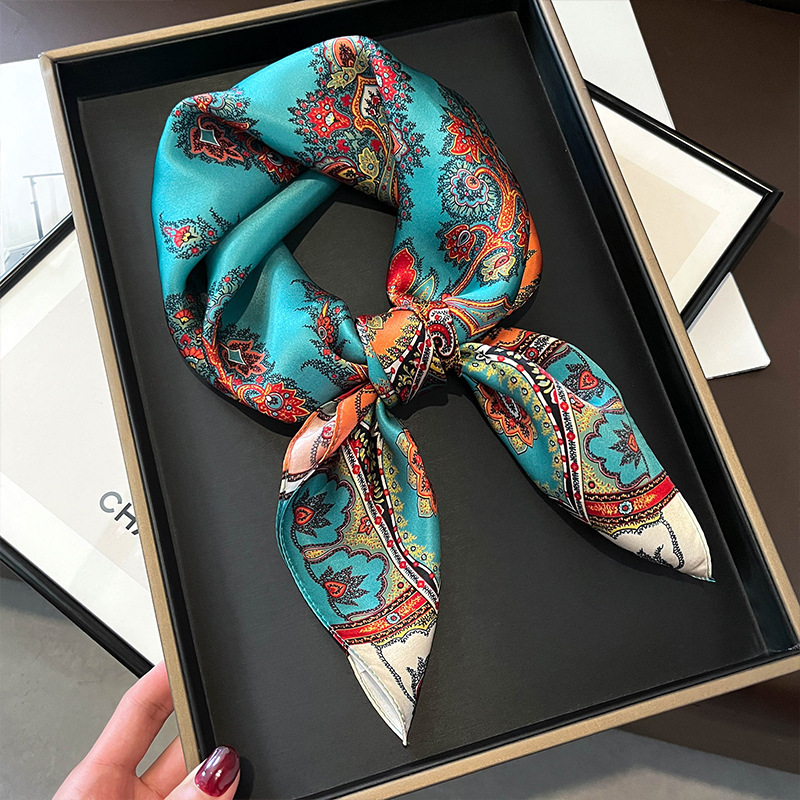 100% Real Silk Square Scarf Wo - Women Fashion Necktie review and price