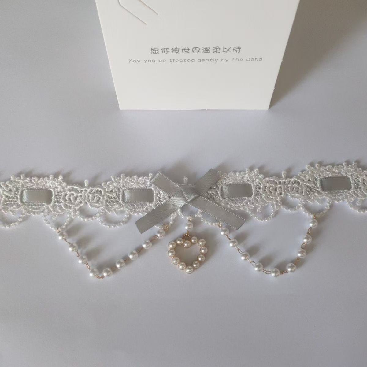 Sweet Lolita Pearl Lace Neckla - Women Fashion Photoshoot review and price