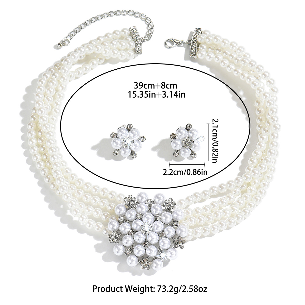 Women Multi‑Strand Pearl Flowe - Women Fashion Photoshoot review and price