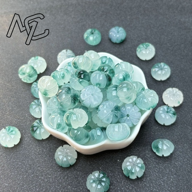 10pcs A Green Jade Pumpkin Bea - Women'S Fashion Jewellery review and price