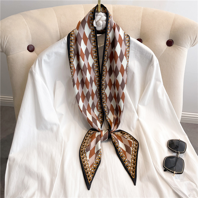Fashion Print Long Silk Scarf  - Women Fashion Necktie review and price