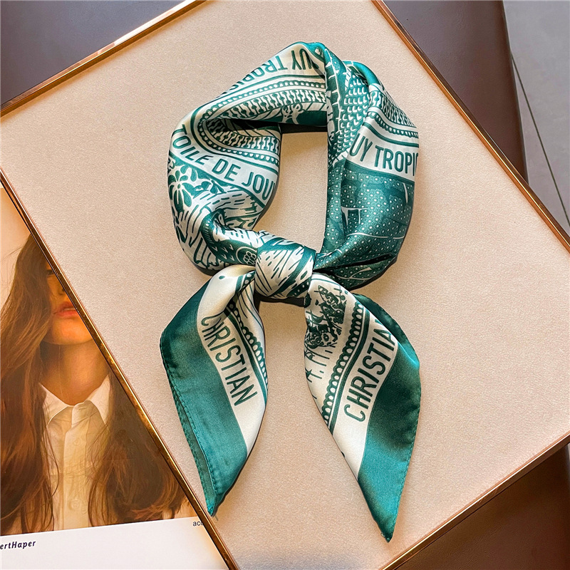 Letter Printing Silk Satin Han - Women Fashion Necktie review and price