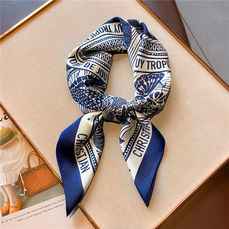Letter Printing Silk Satin Han - Women Fashion Necktie review and price