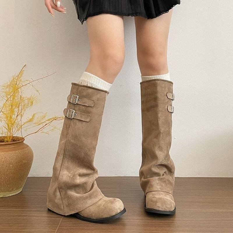 Y2K Korean Style Retro Knee‑hi - Women'S Fashion Knee High Boots review and price