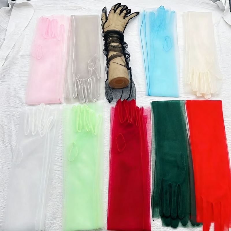 Solid Color Transparent Tulle  - Women Fashion Photoshoot review and price
