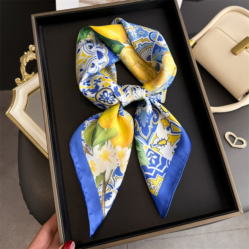 2026 New Fruit Print Silk Squa - Women Fashion Necktie review and price