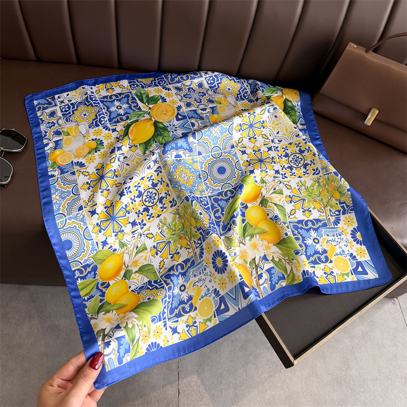 2026 New Fruit Print Silk Squa - Women Fashion Necktie review and price