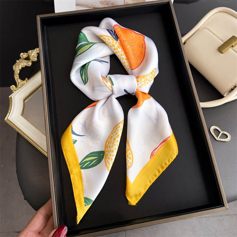 2026 New Fruit Print Silk Squa - Women Fashion Necktie review and price