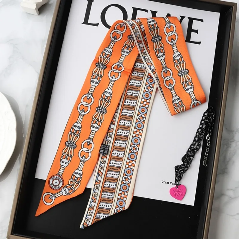 Fashion Skinny Silk Scarf for  - Women Fashion Necktie review and price