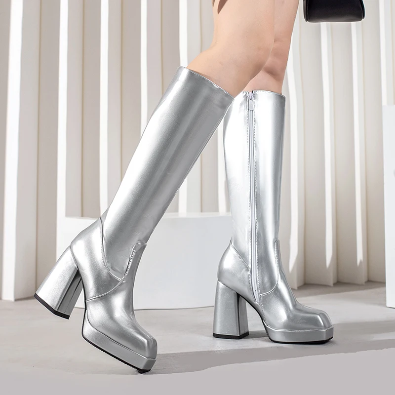Green Winter Women Platform Kn - Women'S Fashion Knee High Boots review and price