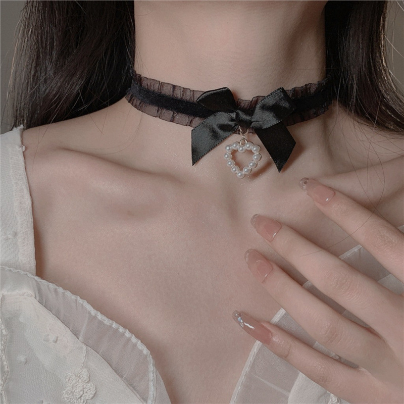 Lolita Pearl Sweet Lace Neckla - Women Fashion Photoshoot review and price