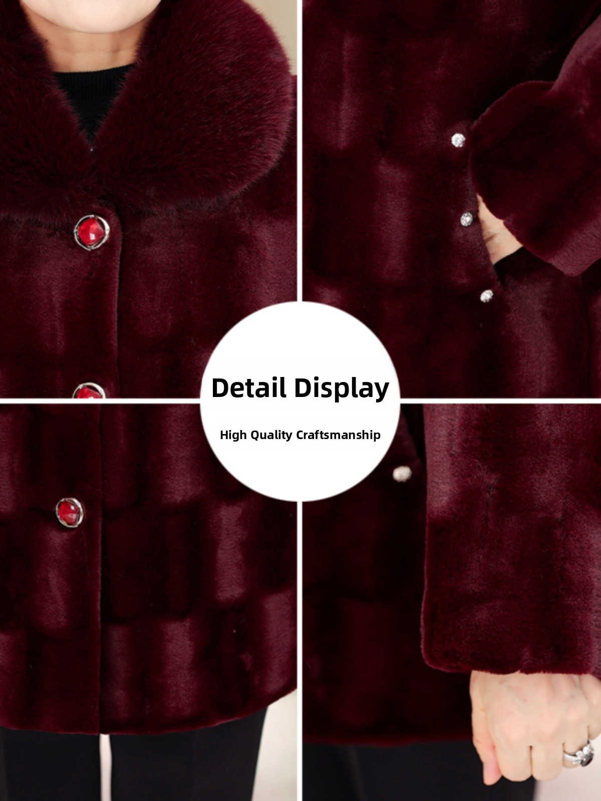 Thickened Middle-Length Mink V - Women Fashion Over The Years review and price